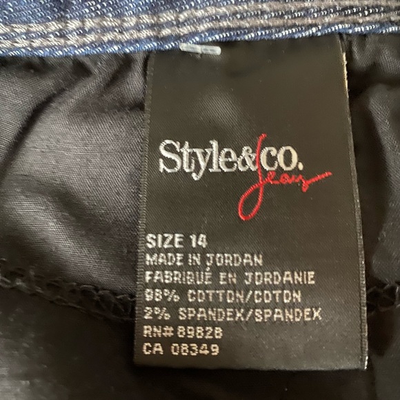 NWT Style & Co. Tummy Control Capri Jeans Size 14 - Picture 12 of 16